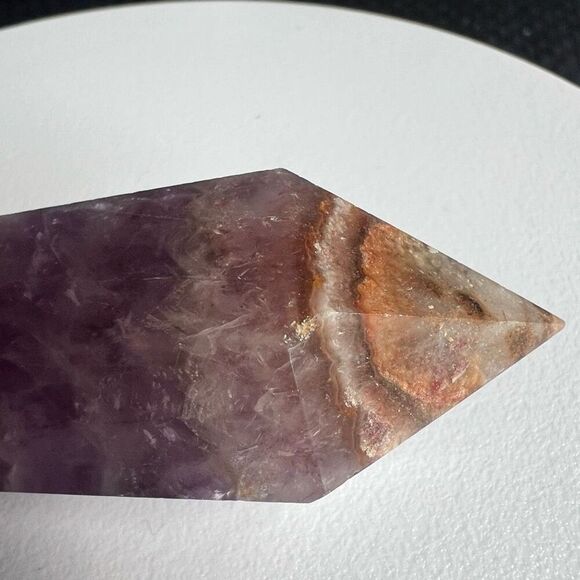 Amethyst Crazy Lace Crystal Wand (#5) - Picture 4 of 13